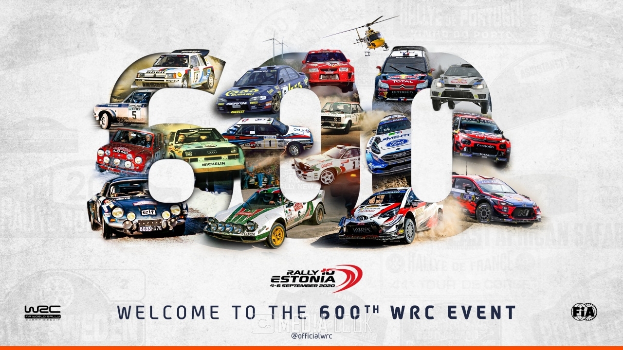 600회를 맞은 에스토니아 월드 랠리 챔피언쉽 공식 포스터 / 출처 = WRC