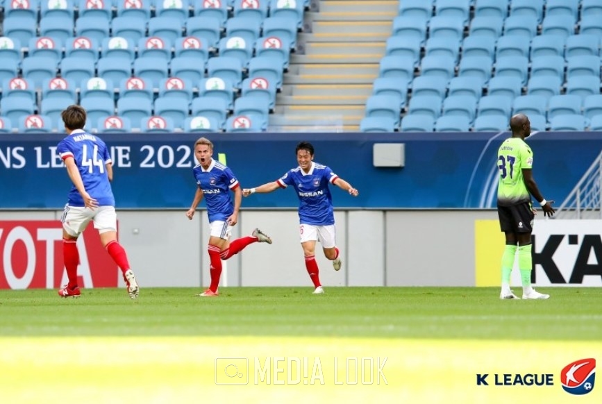 요코하마 마리노스의 선제골을 터트린 분마탄 / 사진 = 한국프로축구연맹