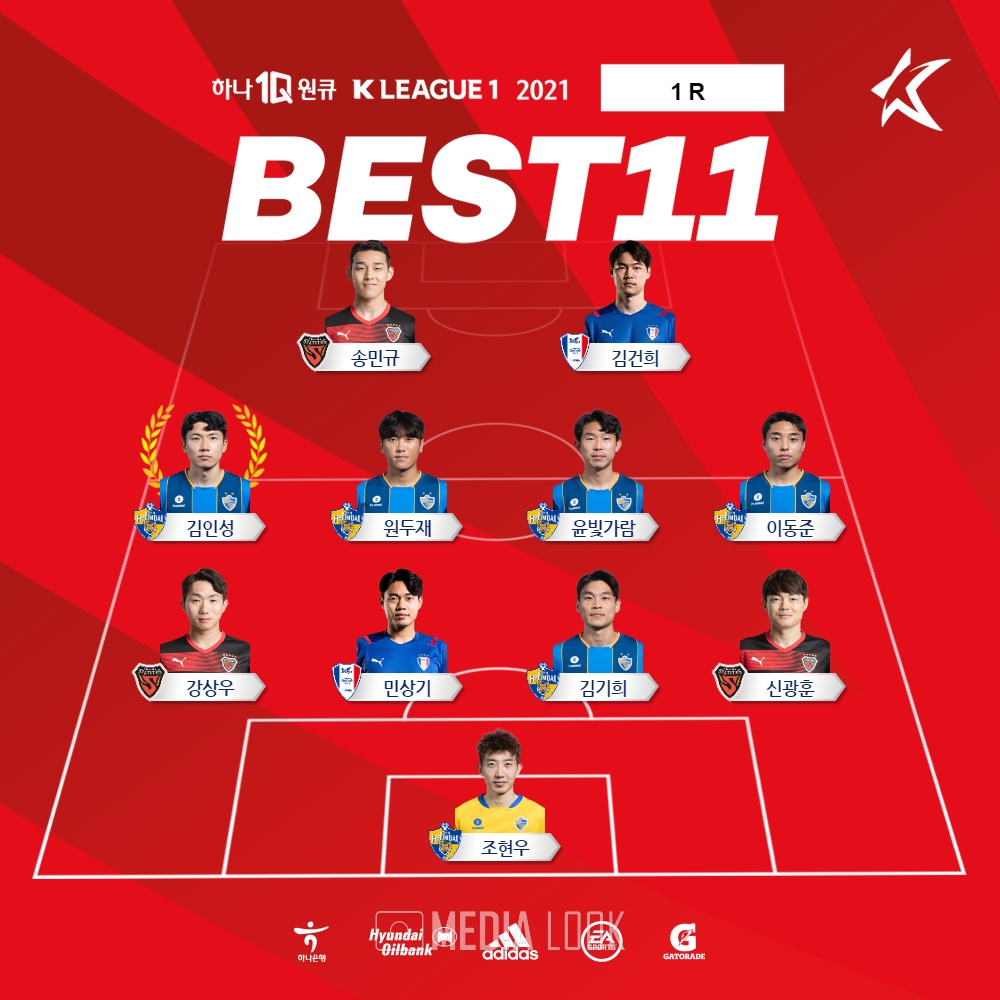 K리그1 1라운드 베스트11 / 사진 = 한국프로축구연맹