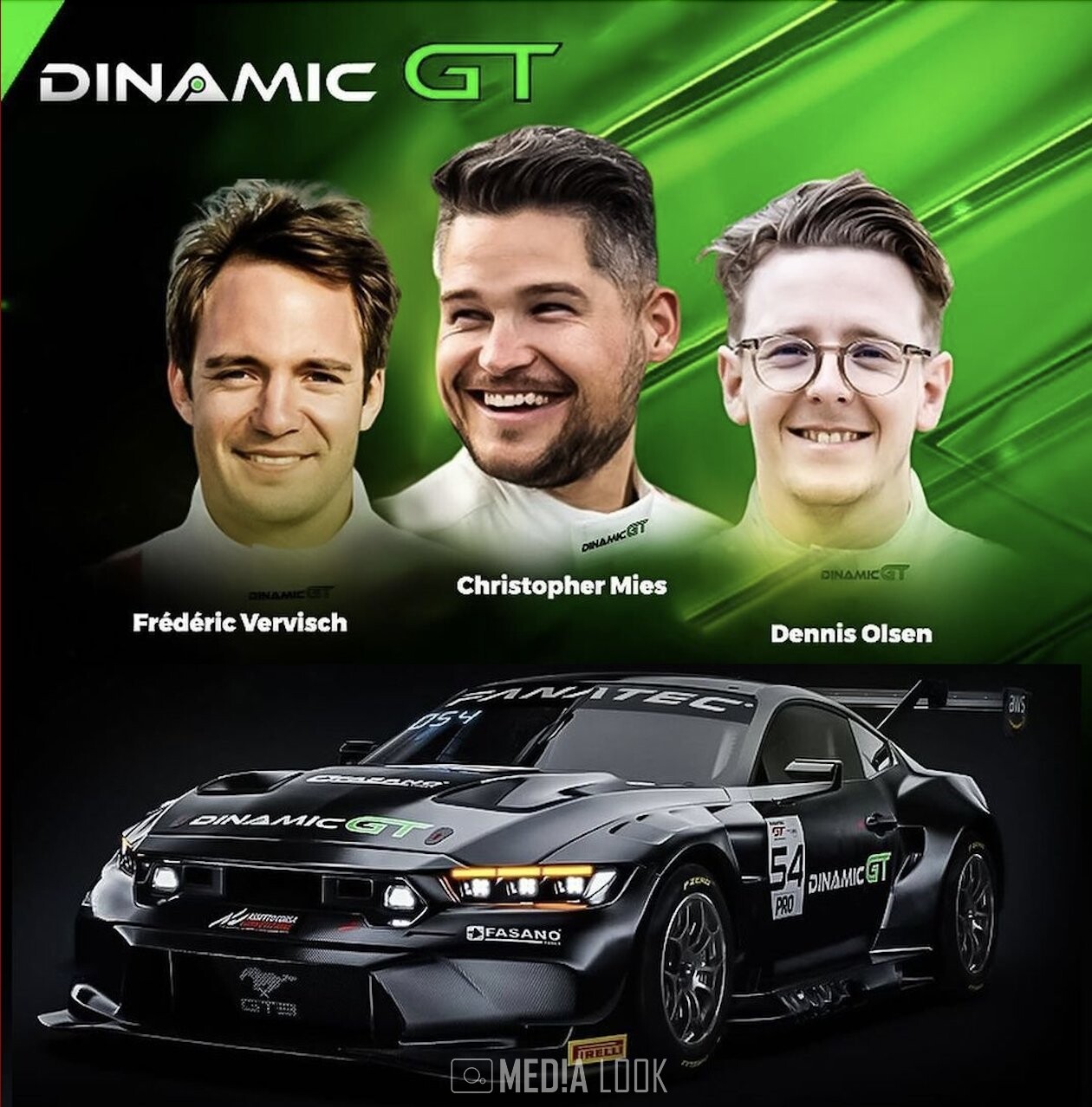 '2024 GTWC 유럽'에 출전할 '디나믹 GT'의 드라이버 라인업 / 사진 출처: Dinamic GT