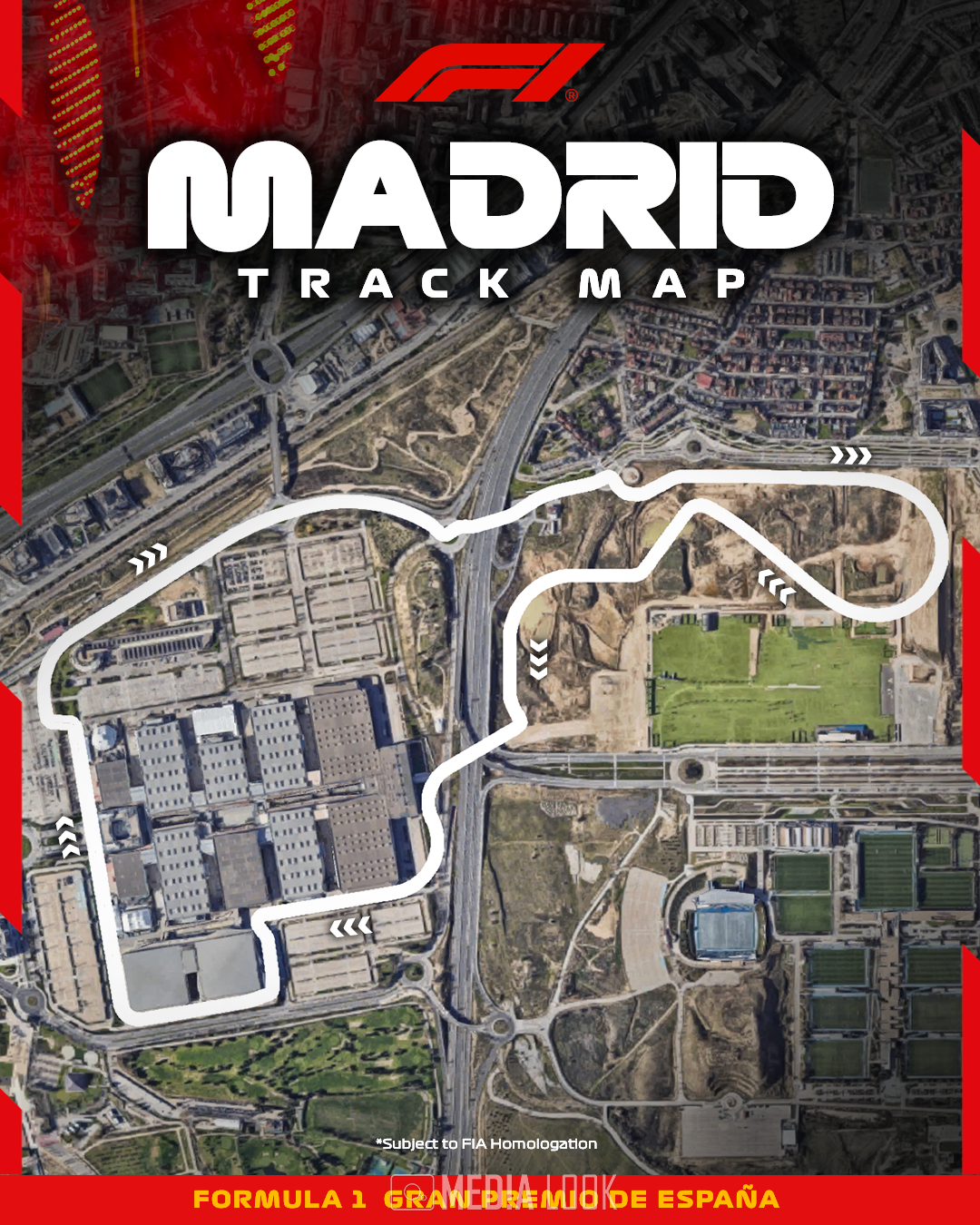 마드리드에 건설된 새로운 서킷 지도 / 사진 출처: F1